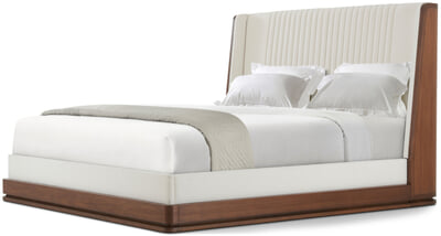 Coronet Walnut Channel Bed