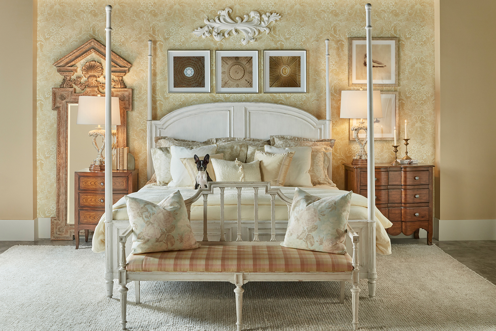Theodore Alexander Breeze 274144179 Pine Wire-Brushed 3-Door