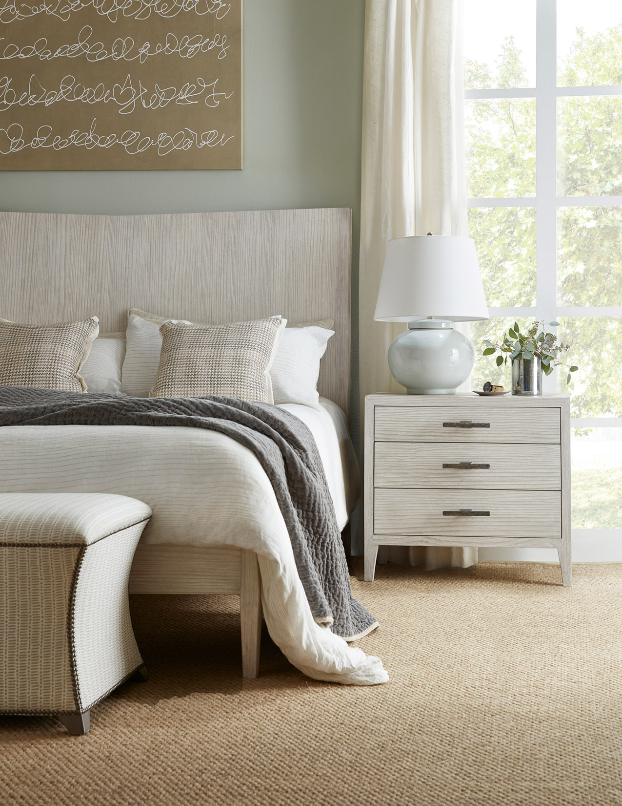 家具 baz   THEODORE ALEXANDER Theodore Alexander Breeze 348144178 Pine Queen Panel Bed