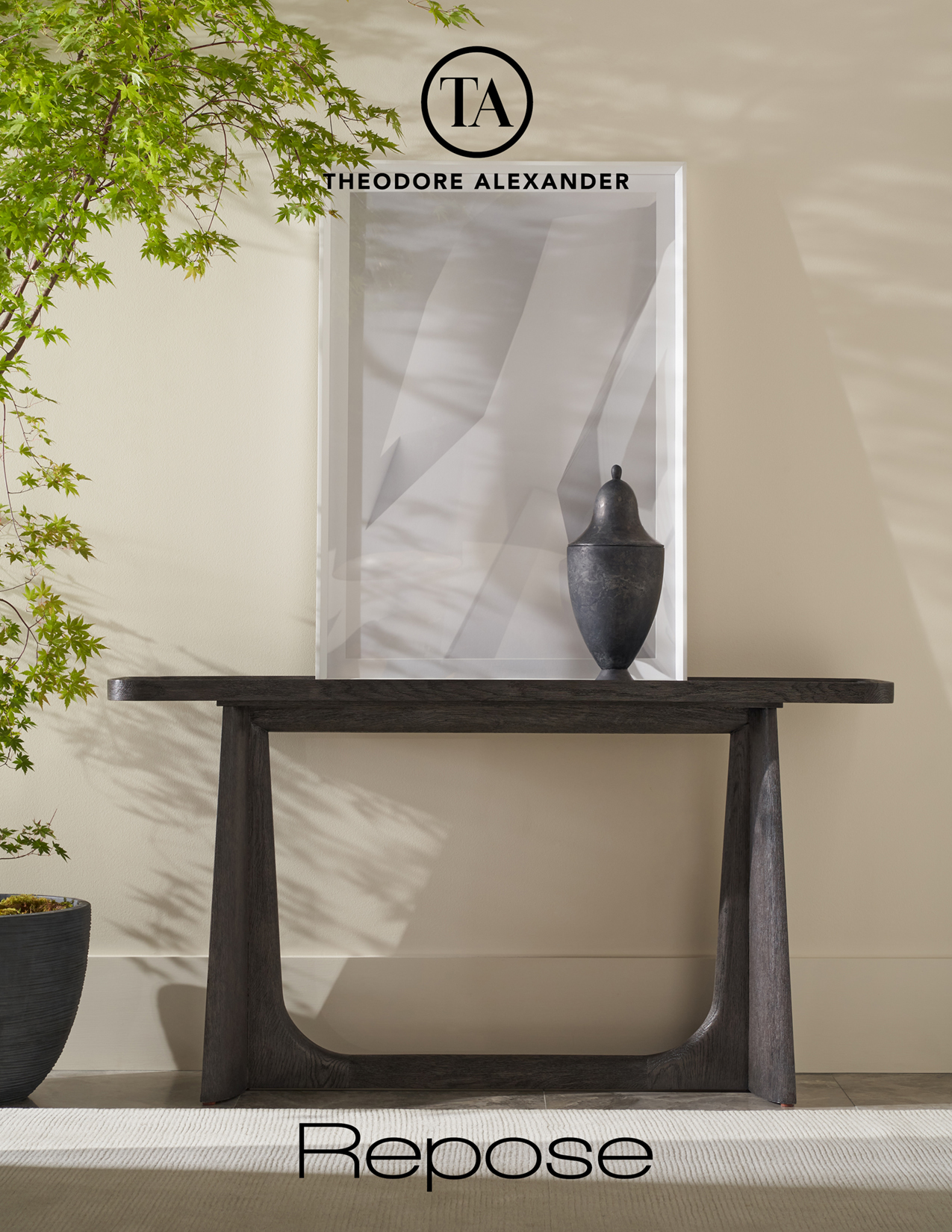 【Belle様引取専用】THEODORE ALEXANDER 棚二段 中古 イギリス高級家具 THEODORE ALEXANDER(セオドア